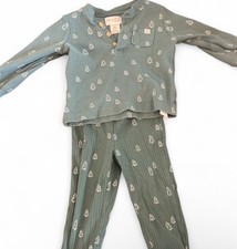 Little Planet by Carter's Organic Cotton Christmas Pajama Set 12m Green