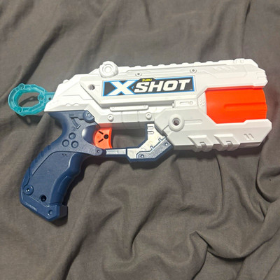 ZURU X-Shot Foam Dart Blaster Toy Gun White Blue Orange X-Shot Series