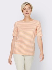 Shirt Orange 42 HEINE Damen gestreift apricot/ecru F42
