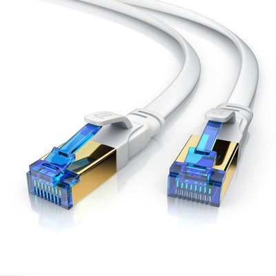 Primewire Flachband CAT.8 Netzwerkkabel 40 Gbit/s Gigabit Ethernet LAN 2,0 m
