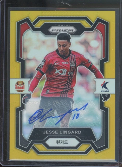 2024 Panini Prizm K League JESSE LINGARD #88 Gold Auto /10 Seoul SSP