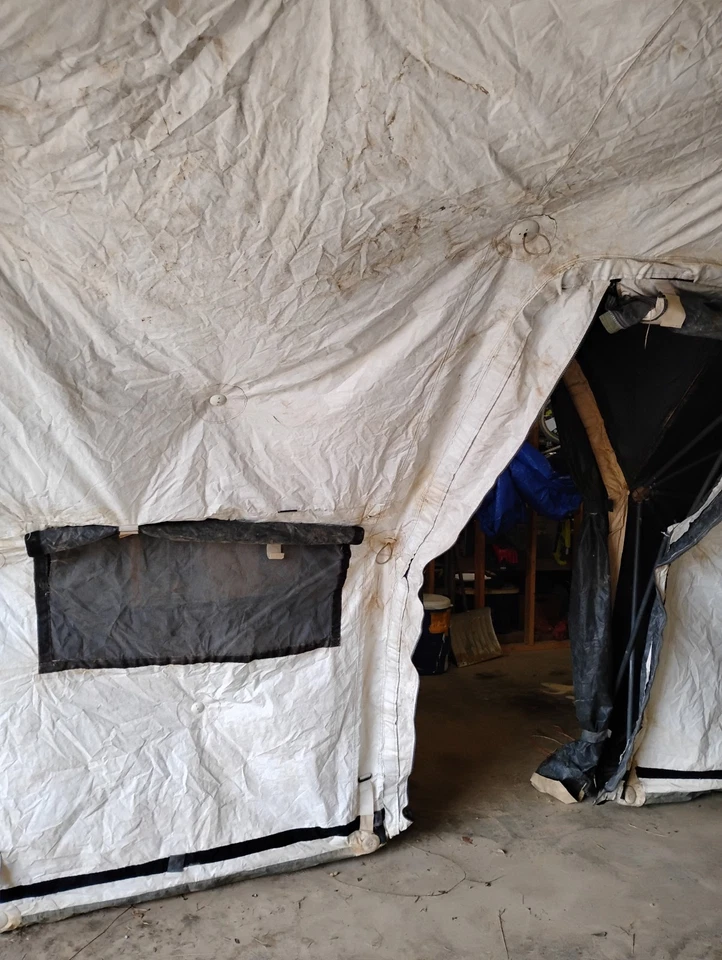 Drash MX Shelter Tent Military Portable 2 Car Carport Enclosure 18.5x17 315sq Ft - Image 3 of 4