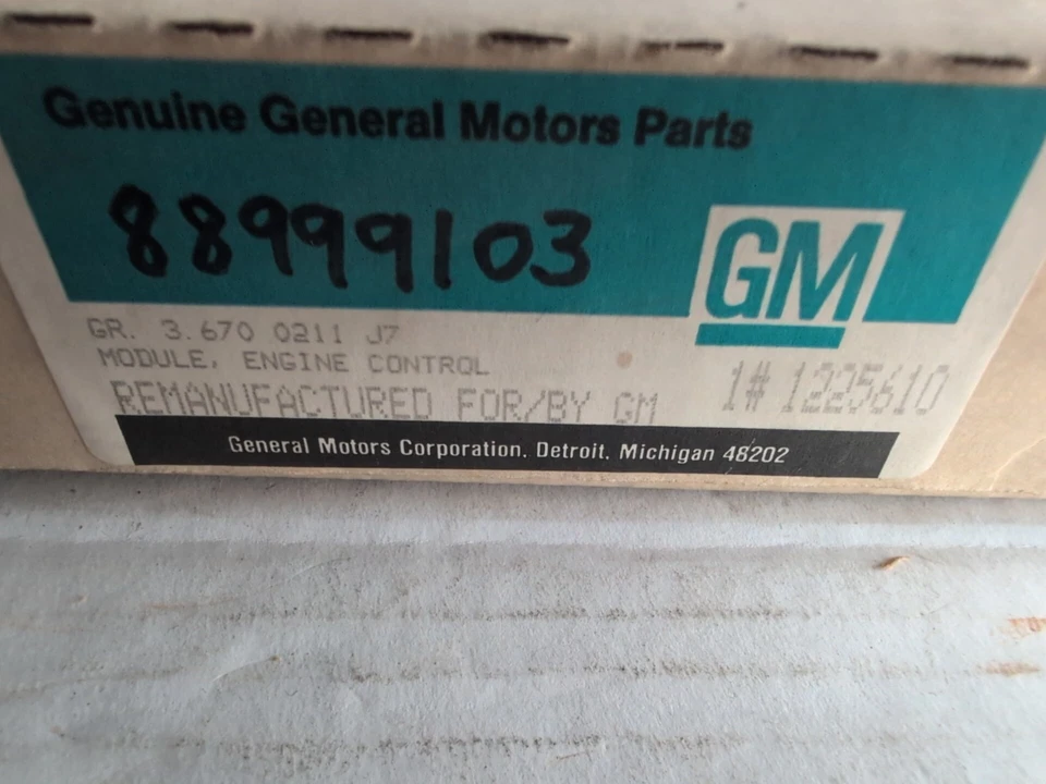 Nuevo 1225610 Genuino GM Chevy Camaro o Pontiac Firebird 1982 pcm ecu ecm  Foto 3 de 4
