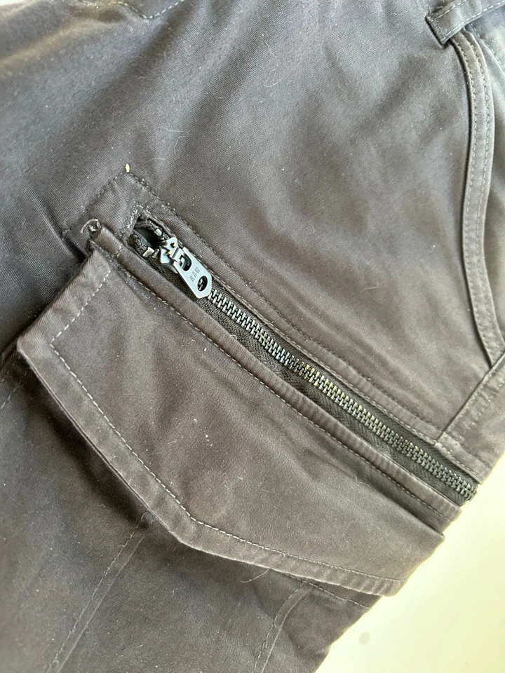 Pantalones G Star Raw Rovic 3D para hombre negros carga cónica 33x32 Foto 3 de 4