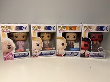 Rare and Retired WWE POP Set of 4 , Flair , Piper, Lesnar And Sting.