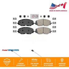 Front Ceramic Disc Brake Pads & Wear Sensor Kit For Volkswagen Atlas Cross Sport