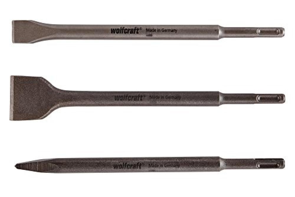 Kit Demolizione Wolfcraft 7914000-1: Scalpelli SDS-Plus per Ristrutturare