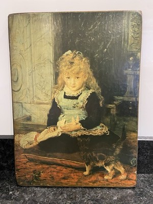 Antikes Ölgemälde - nach John Everett Millais - ''Stiefelkater'' - viktorianisch