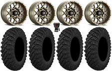 ITP Hurricane 15" Wheels Bronze 30" Crawler XP Tires RZR Turbo S / RS1