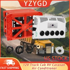 Fit for Cab Semi Truck Bus RV Caravan 12V Split Air Conditioner 10000 BTU AC Kit