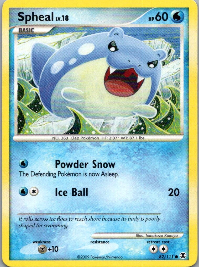 Pokemon TCG Spheal 82/111 Rising Rivals MP
