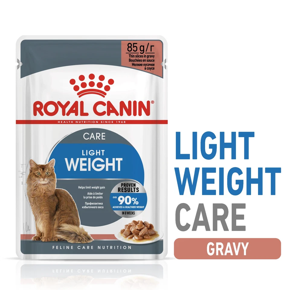 ROYAL CANIN® Light Weight Care in Gravy Adult Wet Cat Food (85g x 24)