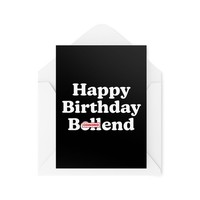 Lustige Geburtstagskarte Tongue in Peach – Happy Birthday Karte 15X10 Cm