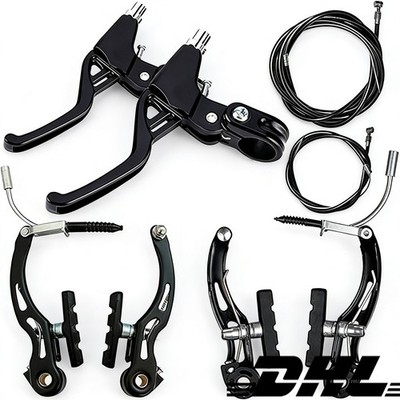 Komplett Set Fahrrad V-Brake Satz V-Bremse Vorne Hinten Bremsenset für MTB BMX