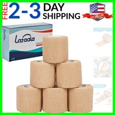6 Pack,2 x 5 Yards Self Adhesive Bandage Wraps for Sports, Cohesive Bandages...
