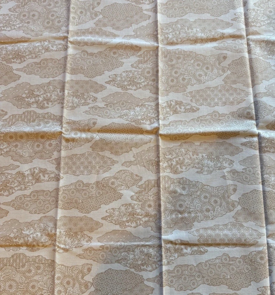 Elizabeth’s Studio Tan White Islands Floral 18 x 44” - Image 2 of 3