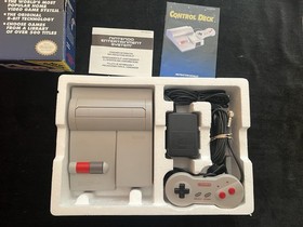 NES Control Deck Console In Box Matching Barcode Tested W/ Unripped PoP Tag