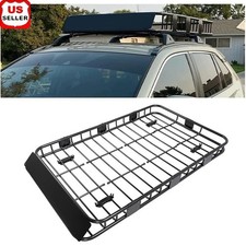 Universal Roof Rack Cargo Basket 67in Extension Steel Mount SUV Jeep Camping New
