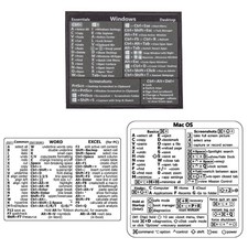 1PC Windows PC Reference Keyboard Shortcut Sticker Adhesive For window PC Laptop