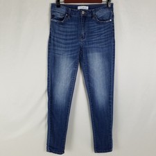 KanCan Womens Mid Rise Skinny Jeans Medium Wash Blue KC7085LOH Size 9/28