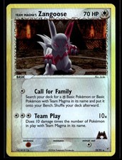 Team Magma's Zangoose 23/95 Rare Team Magma vs Team Aqua Pokemon Reverse Holo LP on eBay