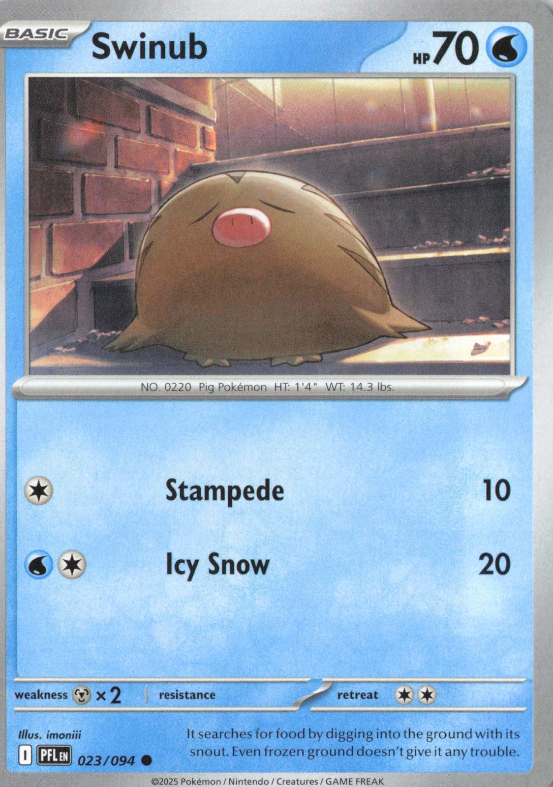 Swinub Common ME02: Phantasmal Flames 023/094 NM