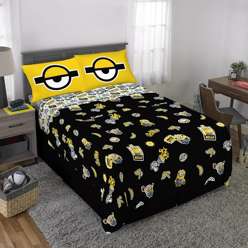 Juego completo de 4 hojas Minions The Rise of Gru "Minions Black Gold" Foto 4 de 4