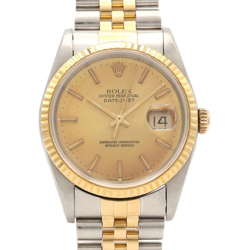 Authentic [Unserviced - Value Price] Rolex Datejust 16233 SSxYG Mechanical A...