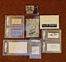 6-MERCURY ASTRONAUTS AUTOGRAPHS PLUS G.KRANZ,C.KRAFT,J.LOVELL,F.BORMAN,F.HAISE