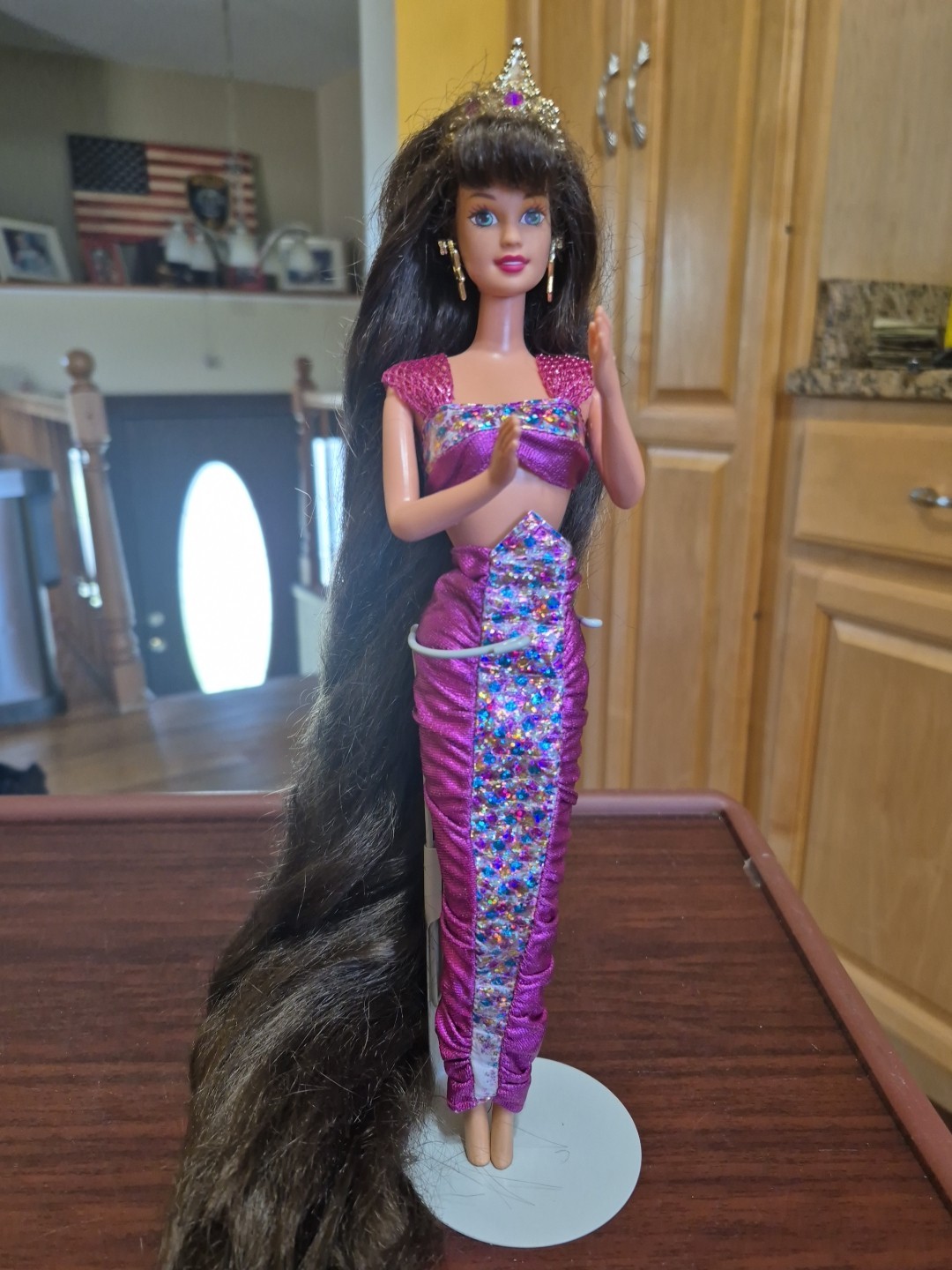 VINTAGE Barbie 1995  Jewel Hair  Teresa Mermaid Doll Super Long Hair