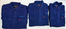 Ariat FR Work Shirts XL Mens Navy CAT 2 NFPA 2112 Embroidered Logo Lot Of 3 READ