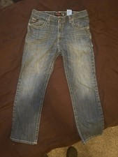 Ariat Men's 38x32 M4 Low Rise Bootcut Jeans Dark Wash, 100 Cotton Denim