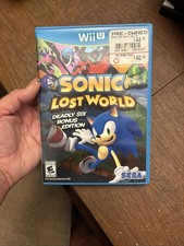 SEGA Sonic Lost World Deadly Six Bonus Wii U Manual Case Disc NTSC-U/C E10+ 2013
