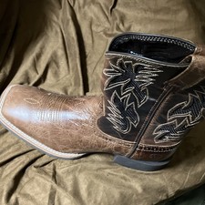 Ariat Mens Leather Western Square Toe Pull-On...