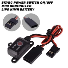 Power Switch MCU on/off Controlled for LiPo NiMH Battery Voltage 1/10 1/8 RC Car
