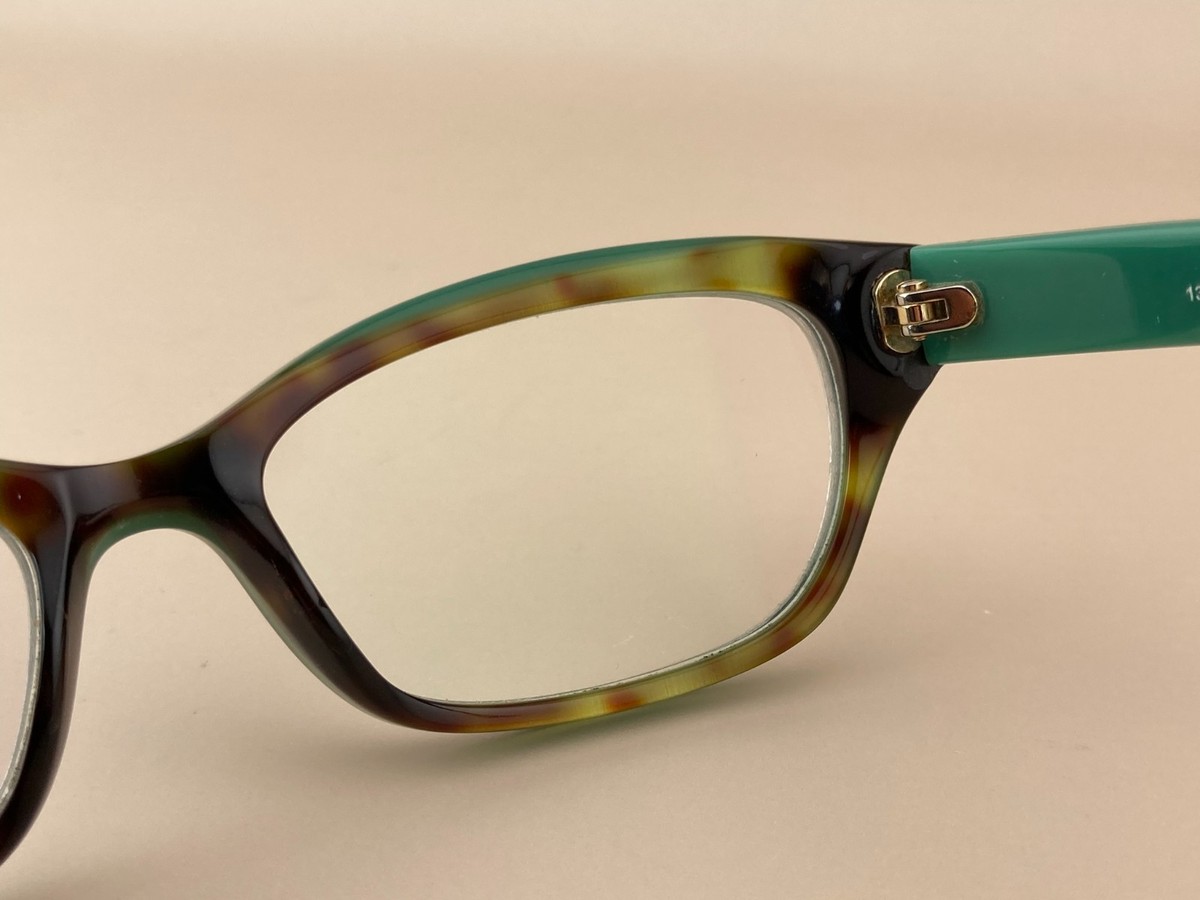 Kate Spade New York Vivi Tortoise Green Cat Eye Eyeglass frame ESD 135 51-18-135 Kate Spade Eyeglasses Frame Vivi ESD 51-16-135 Brown  main image 3