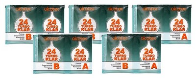 5x Alcotec TurboKlar 24hr Finings for clearing Homebrew Turbo, Wine, Beer, Cider