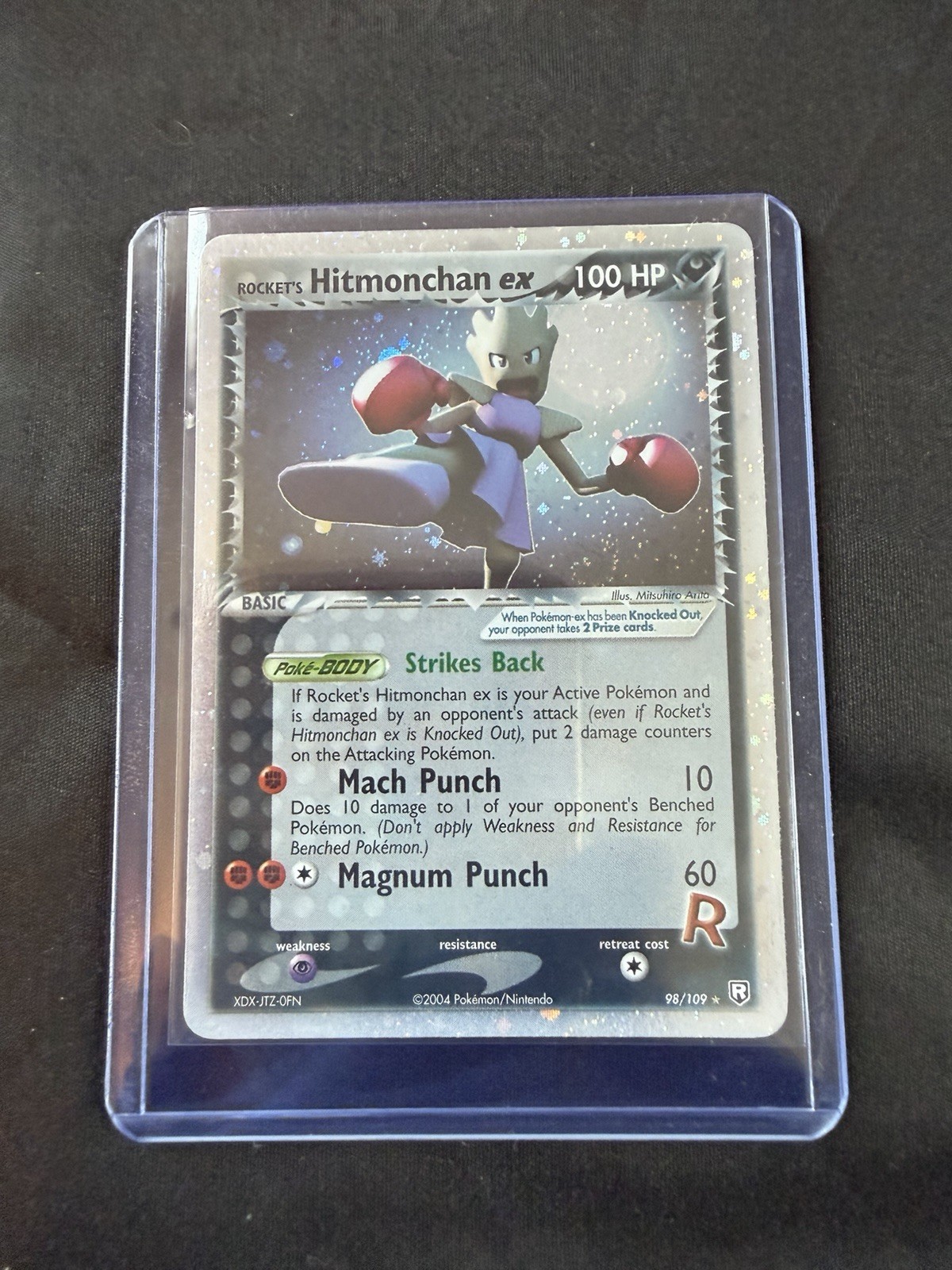 Rocket’s Hitmochan Ex Holo 98/109 2004 Pokemon Card LP-NM