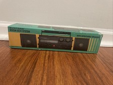 NOB Suntone AM/FM Radio Boom Box System w Detachable Dual Speakers RR3000