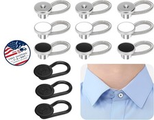 12 extensores de botones para cuello de camisa, c modos extensores de botones