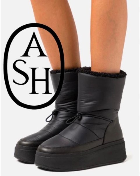 Women Ash Boots Black 38 #5A1D