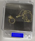 2 Piece 925 Yellow Gold Plated CZ 12.4-9.7mm Jewelry w/ Necklace, Ring 7.8g — photo 7
