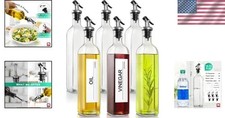 1pc Leakproof Glass Oil Bottle - , Corrosion-Resistant Kitchen Container With Ai