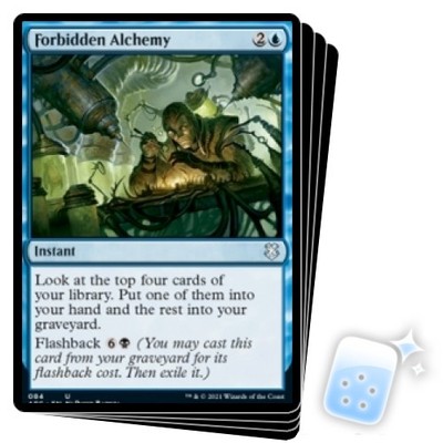 FORBIDDEN ALCHEMY X4 Adventures In The Forgotten Realms: Commander Magic MTG
