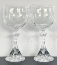 Mikasa THE RITZ Blown Crystal Water Goblets **2pc ***12oz **Very Nice!