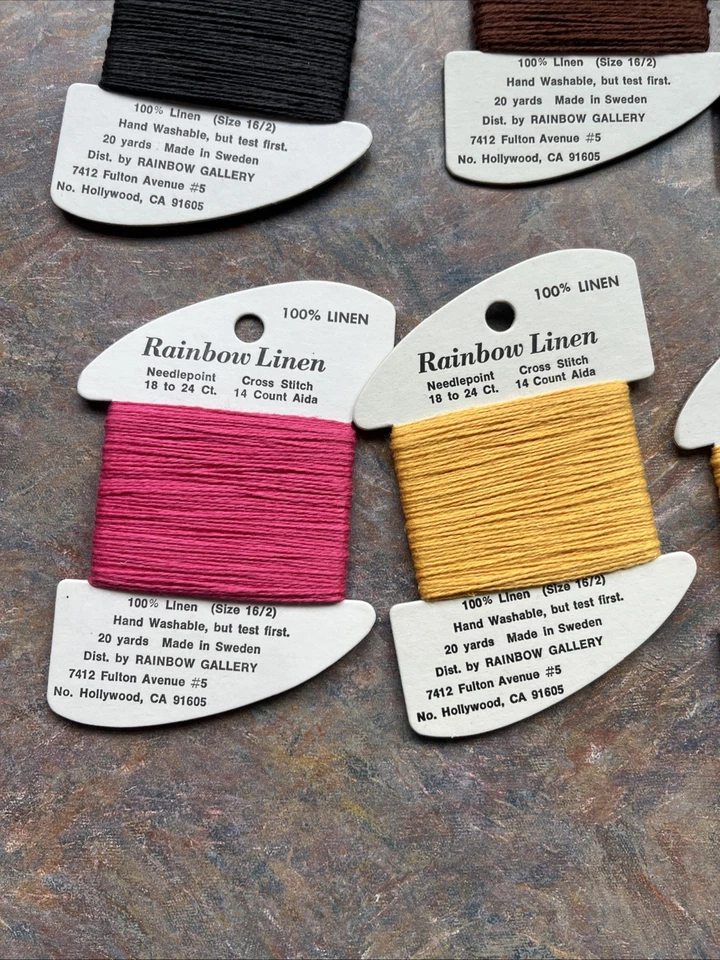 12 Piece Lot Rainbow Gallery Linen - Needlepoint/Embroidery Thread - New - Image 3 of 4