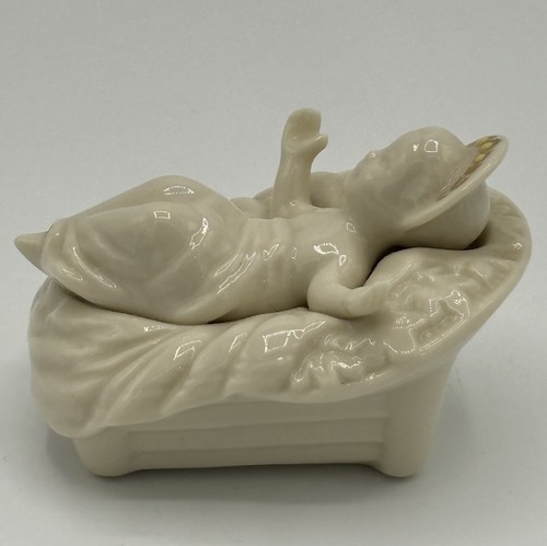 NEW Lenox China Jewels Nativity Collection Baby Jesus Ivory Porcelain Gold Trim - Picture 4 of 5