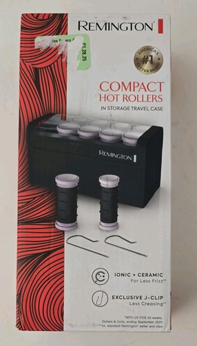 Remington Compact Ceramic Worldwide Voltage Travel Hair Setter Hot Rollers. 336