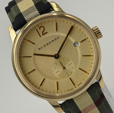 #ad #ad BURBERRY The Classic Horseferry BU10001 Gold Dial 40 mm Wristwatch $188.89