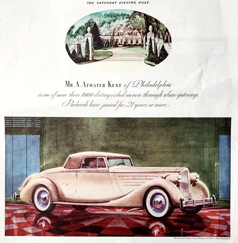 1935 Packard Twelve Coupe Roadster Advertisement Automobile Mr A Atwater Kent